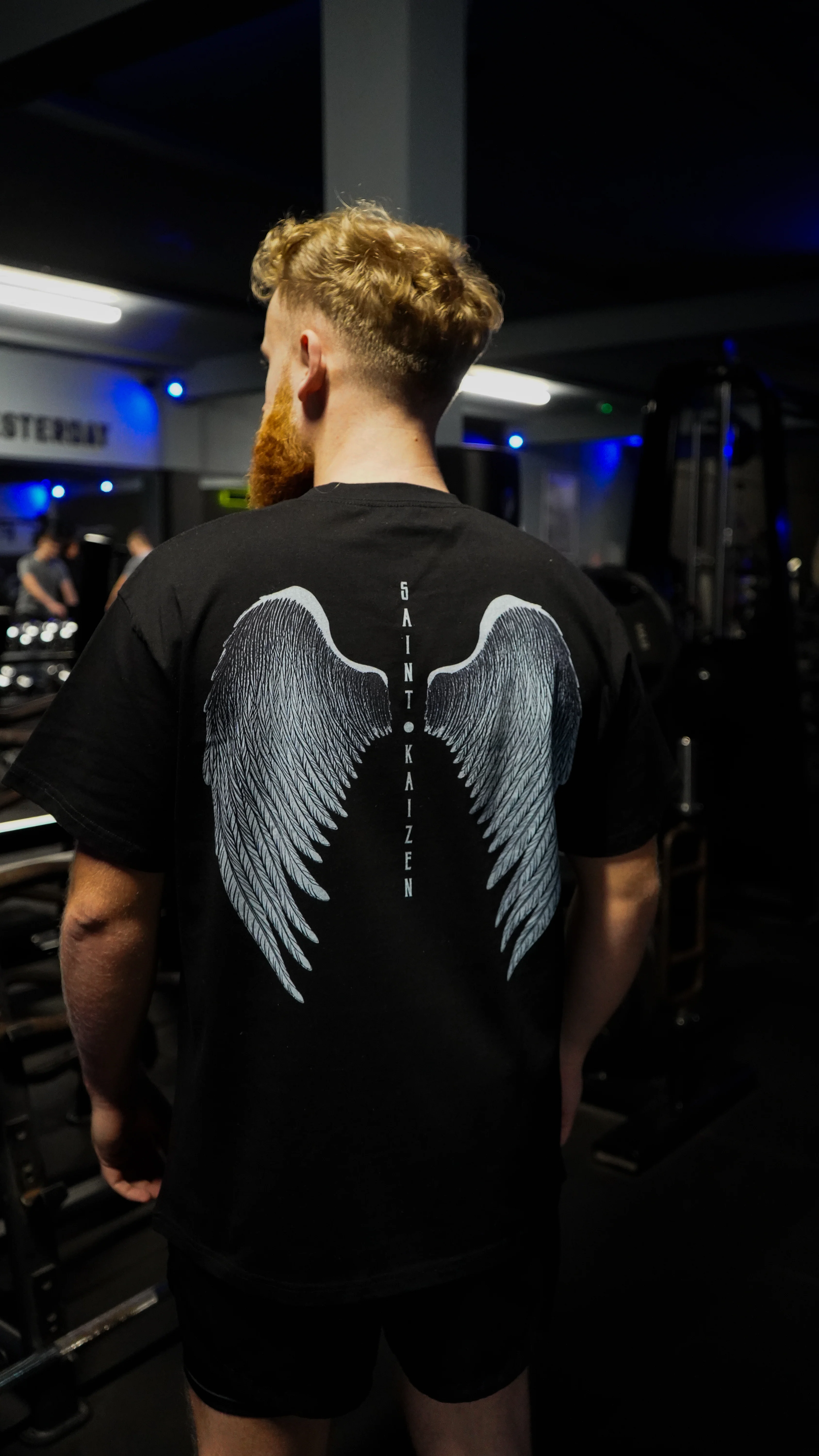 Angel Wings T-Shirt - Black - Image 3