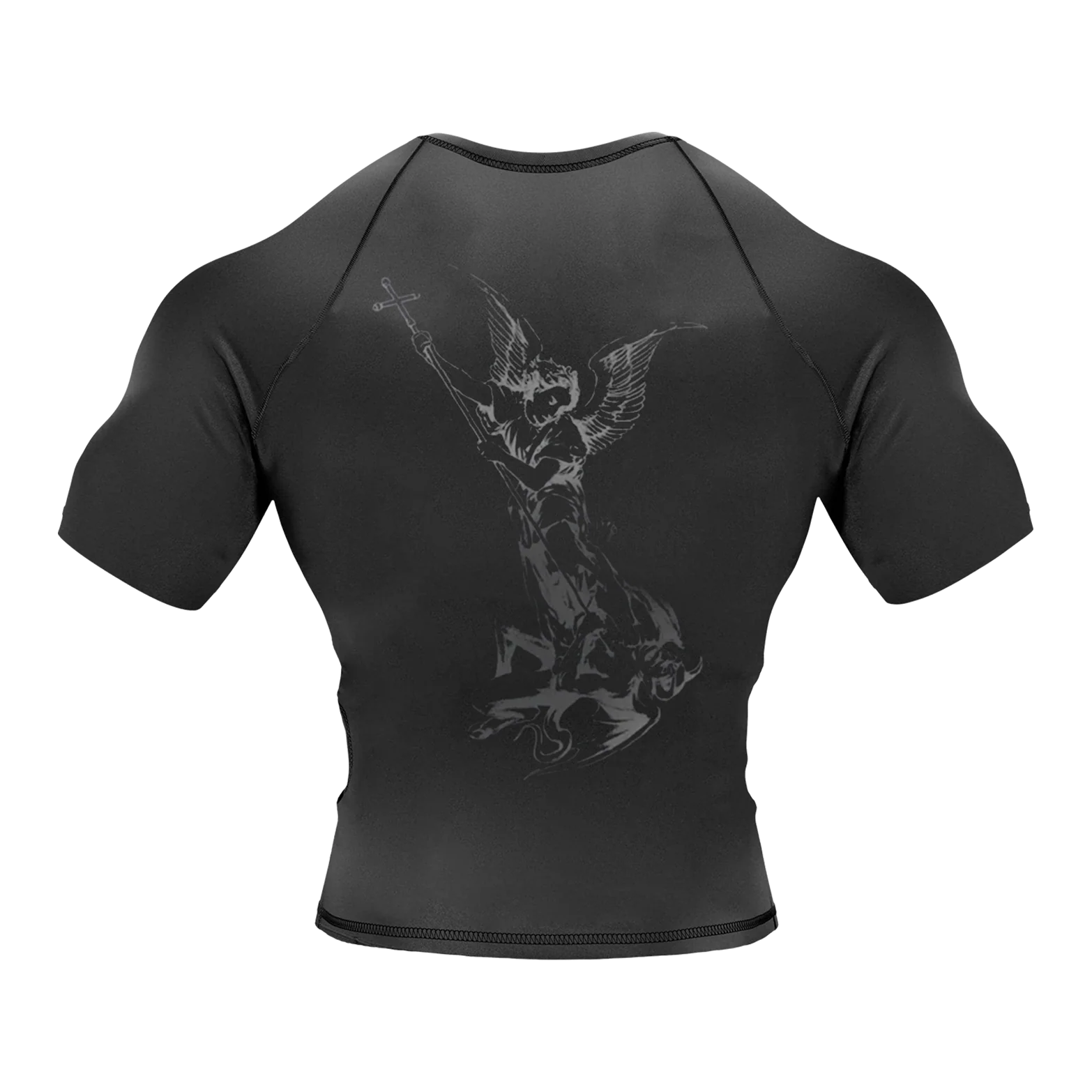 Archangel Michael Compression Tee - Black