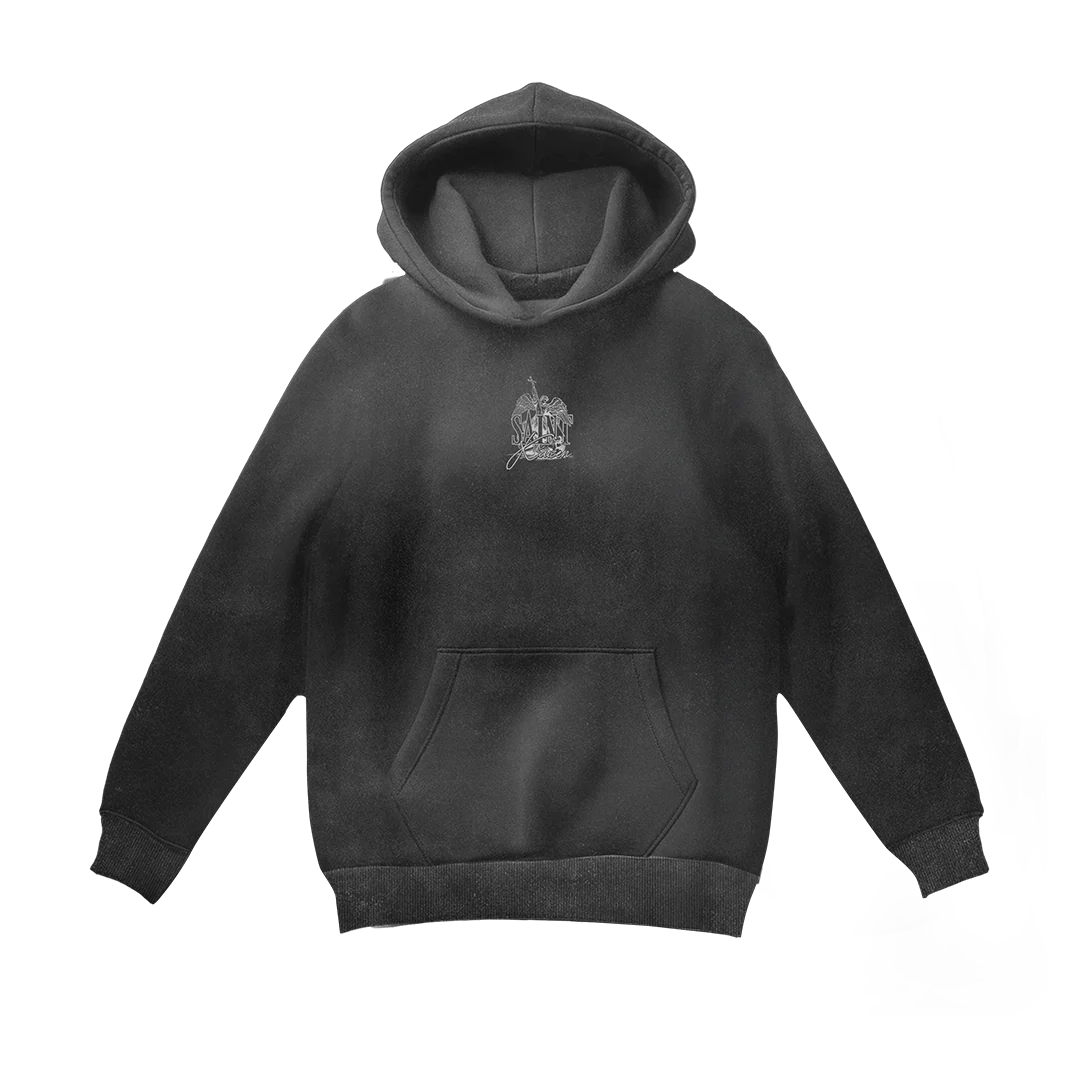 Crusader Cross Hoodie - Acid Wash - Image 2
