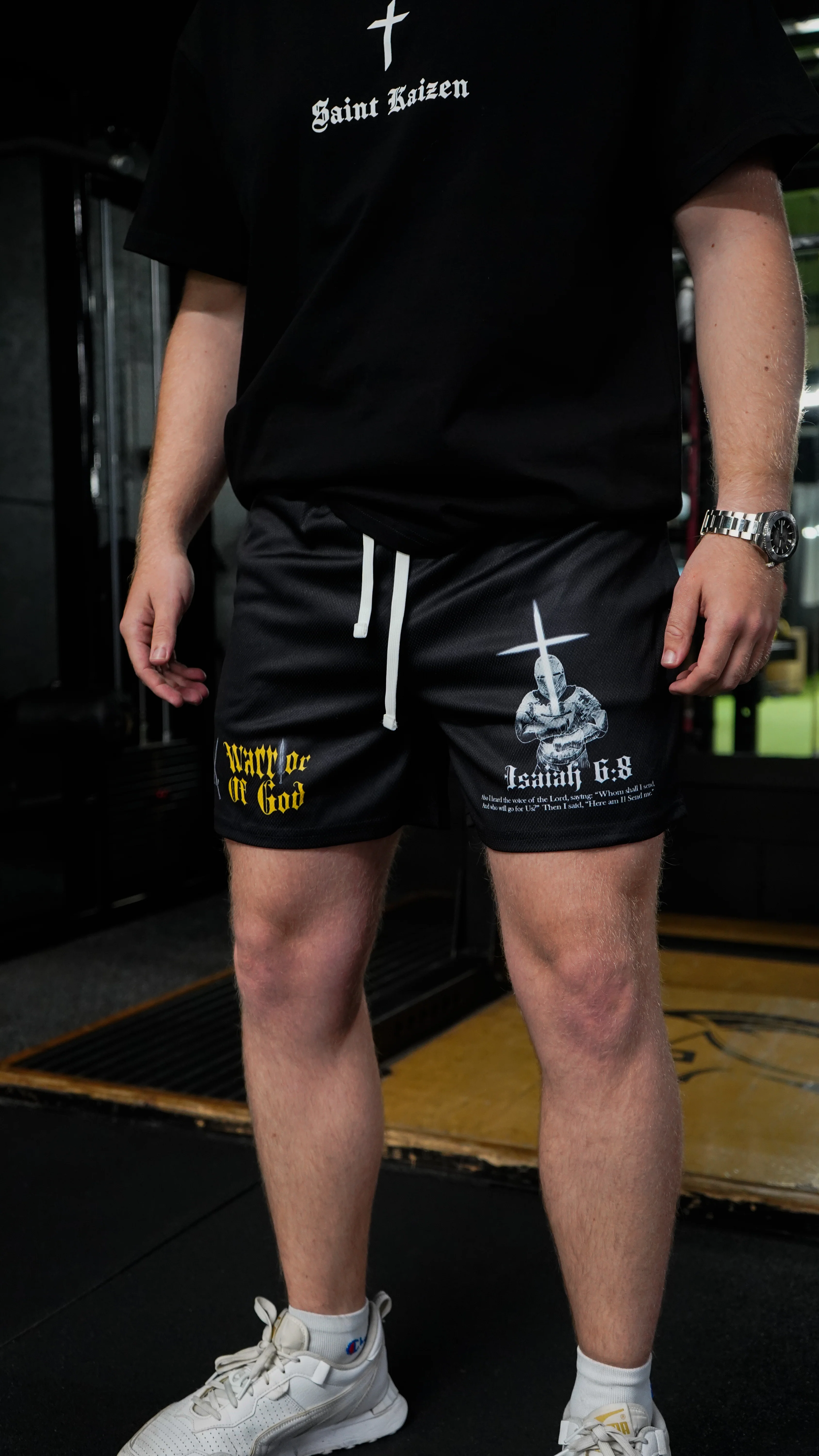Crusader Mesh Shorts - Black - Image 2