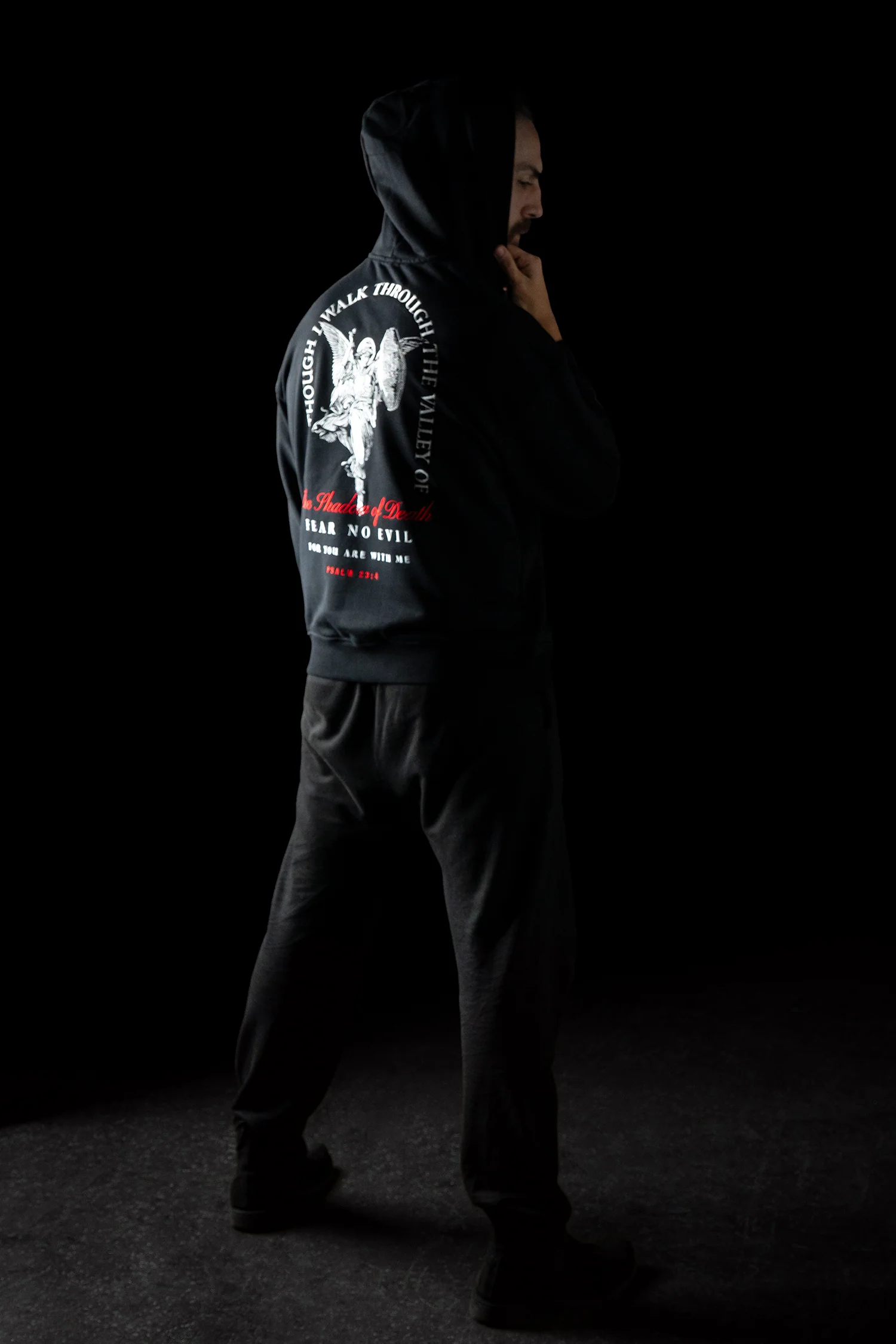 Fear No Evil Embroidery Hoodie - Image 3