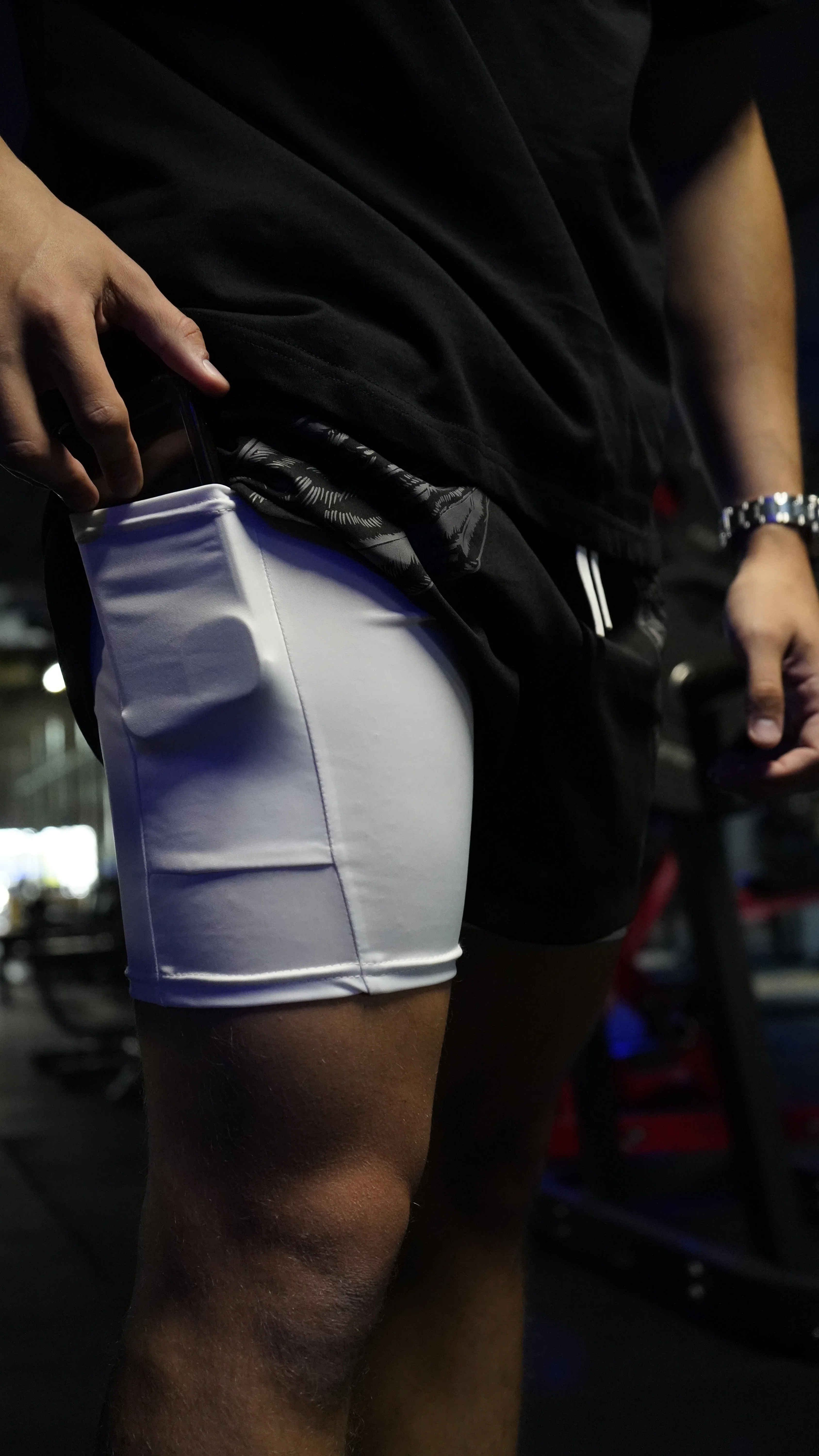 Praying Hands Performance Shorts - Black - Image 4