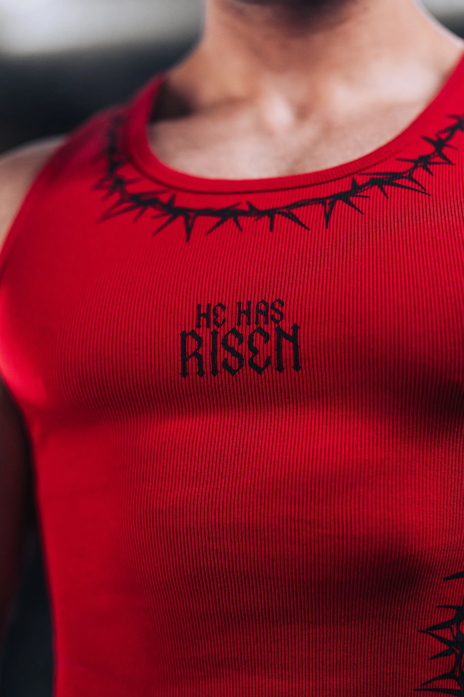 Risen Tank Top - Red - Image 3