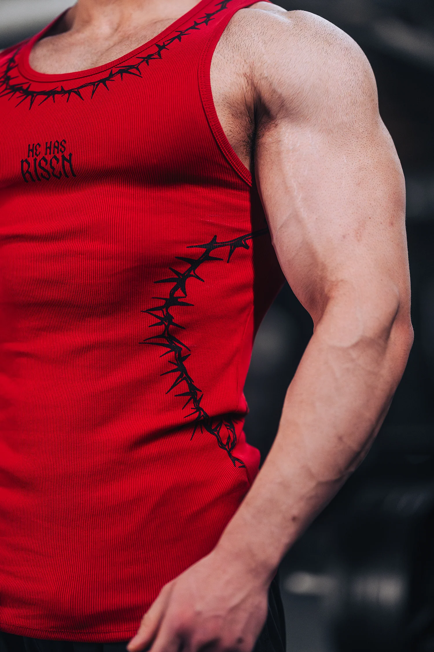 Risen Tank Top - Red - Image 5