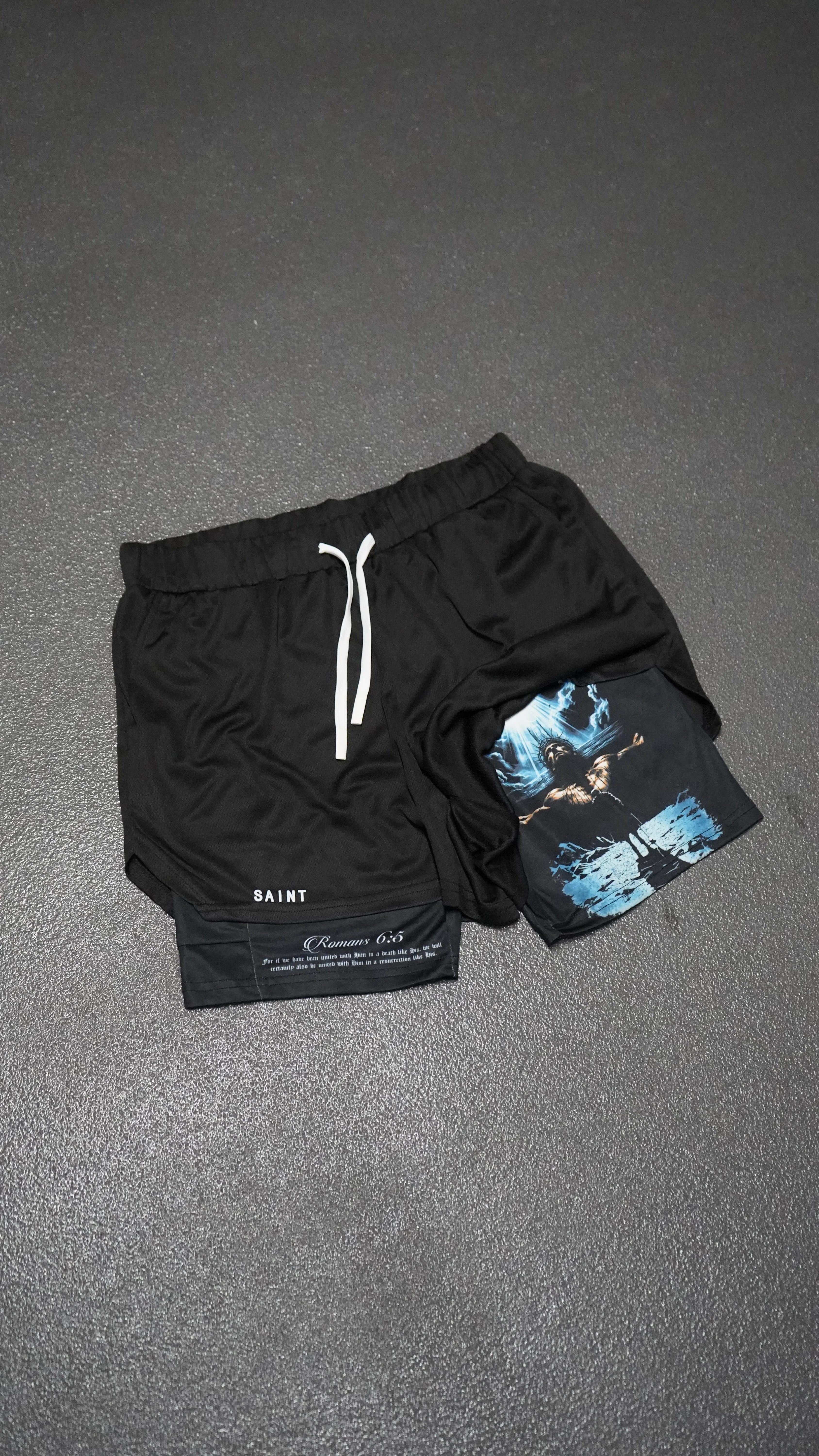 Romans 5:6 Performance Shorts - Image 2